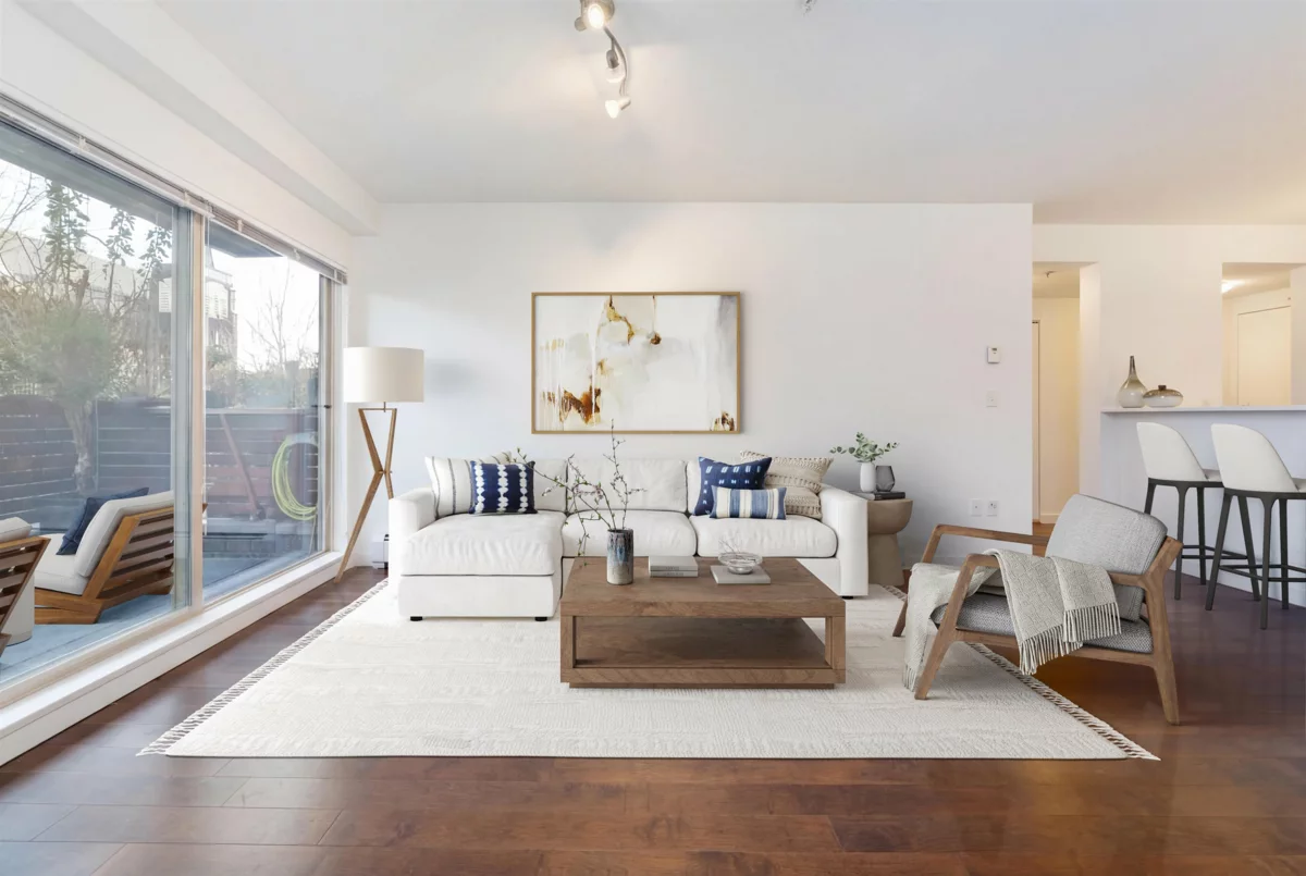 Family Room Photo of 109 1033 St. Georges Avenue, North Vancouver, BC