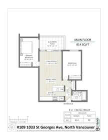 Office / Den Photo of 109 1033 St. Georges Avenue, North Vancouver, BC