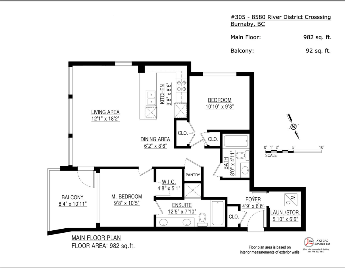 Aerial View of 305 8580 River District Crossing, Vancouver, BC