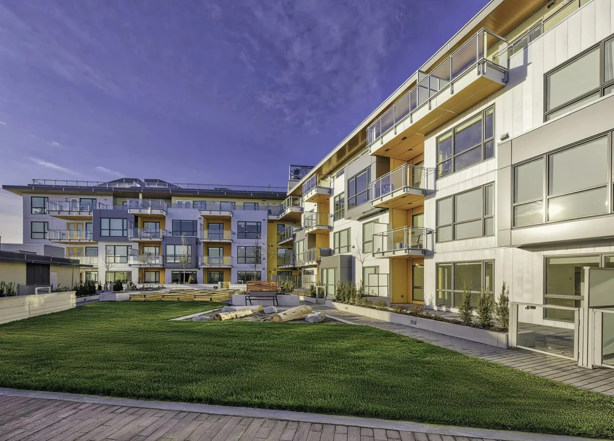 Outdoor Deck Photo of 305 8580 River District Crossing, Vancouver, BC