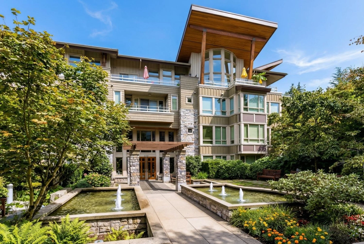 Outdoor Deck Photo of 222 560 Raven Woods Drive, North Vancouver, BC
