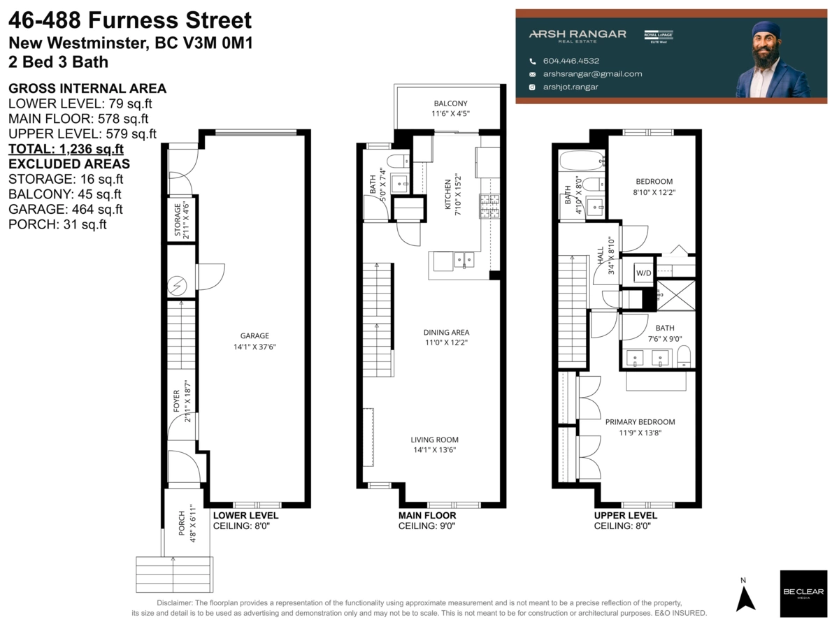 Exterior Rear Photo of 46 488 Furness Street, New Westminster, BC