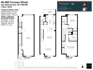 46 488 Furness Street, New Westminster, BC, New Westminster — Townhouse for sale