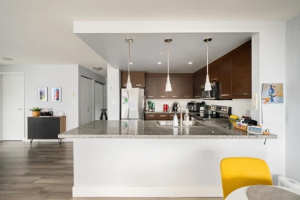 Kitchen Island Photo of 702 2959 Glen Drive, Coquitlam, BC