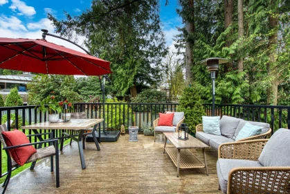 Aerial View of 1335 Ridgewood Drive, North Vancouver, BC