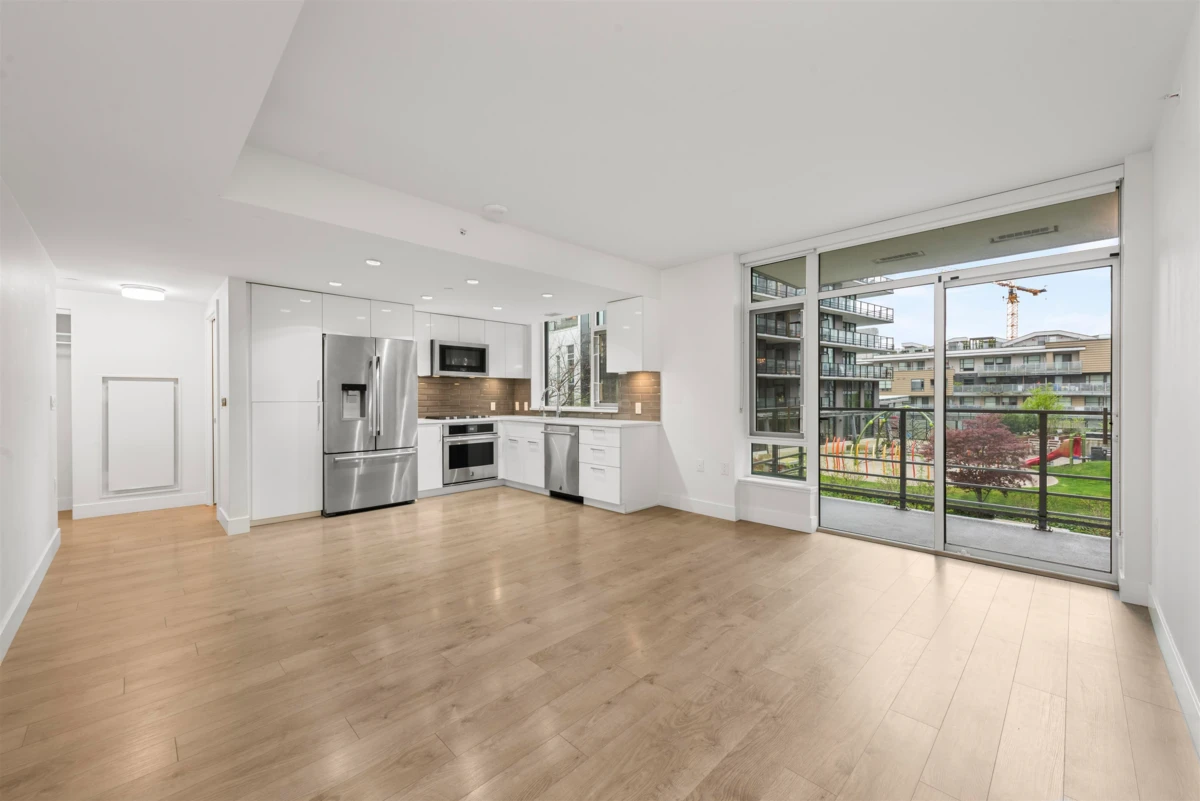 Exterior Rear Photo of 304 3498 Marine Way, Vancouver, BC