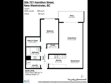 Laundry Room Photo of 206 721 Hamilton Street, New Westminster, BC