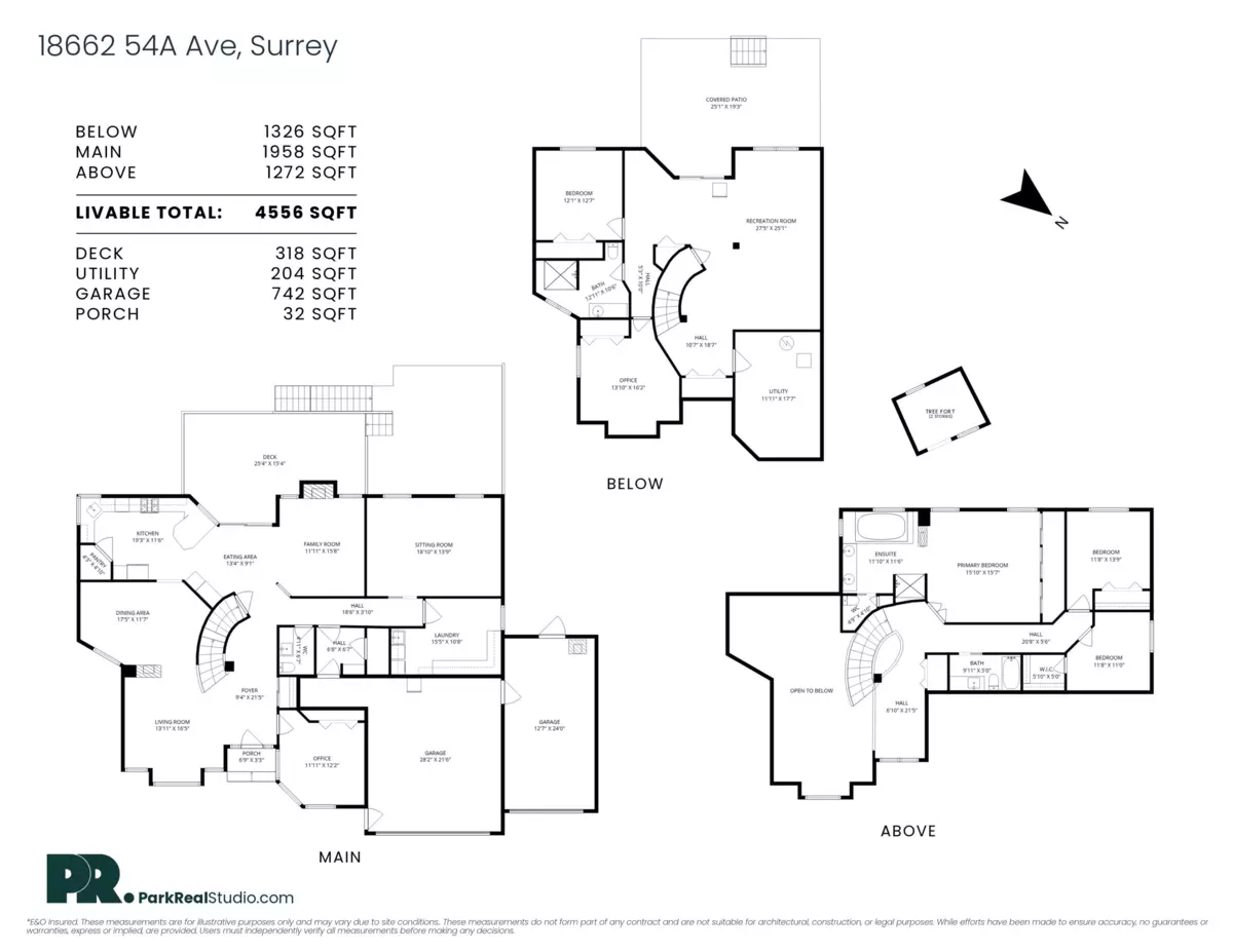 Exterior Rear Photo of 18662 54a Avenue, Surrey, BC