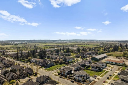 Aerial View of 18662 54a Avenue, Surrey, BC