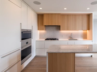 Kitchen Island Photo of 1704 7433 Cambie Street, Vancouver, BC