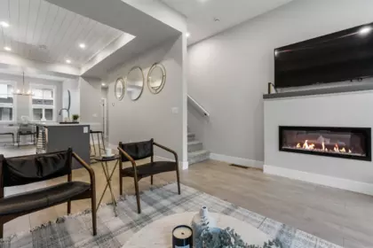 Basement Recreation Room Photo of 8 7300 Copperwood Street, Chilliwack, BC