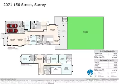 Backyard Photo of 2071 156 Street, Surrey, BC