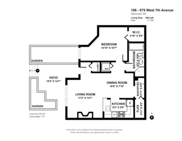 Garage Interior Photo of 106 675 W 7th Avenue, Vancouver, BC