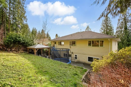 Aerial View of 4938 Redonda Drive, North Vancouver, BC