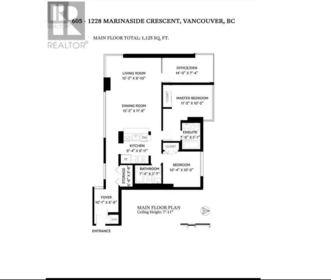 Entry Foyer Photo of 605 1228 Marinaside Crescent, Vancouver, BC