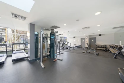 Basement Recreation Room Photo of 306 583 Beach Crescent, Vancouver, BC