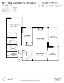 307 9298 University Crescent, Burnaby, BC, Burnaby — Apartment/Condo for sale