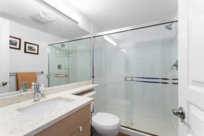 Guest Bathroom Photo of 307 9298 University Crescent, Burnaby, BC