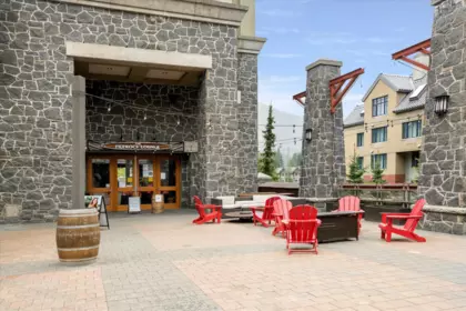 Aerial View of 871/872 4090 Whistler Way, Whistler, BC