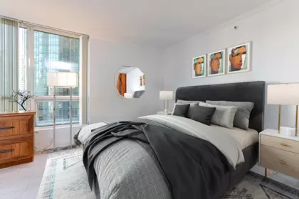 Bedroom 3 Photo of 702 588 Broughton Street, Vancouver, BC