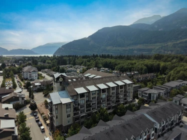 Exterior Rear Photo of 305 1211 Village Green Way, Squamish, BC