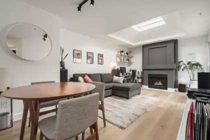Living Room Photo of 407 1333 W 7th Avenue, Vancouver, BC