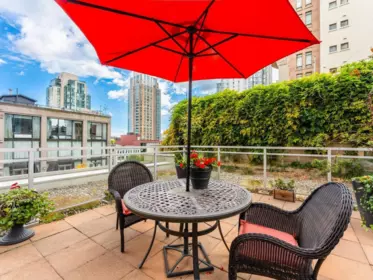Outdoor Deck Photo of 401 1238 Richards Street, Vancouver, BC