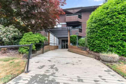 Exterior Rear Photo of 109 1177 Howie Avenue, Coquitlam, BC