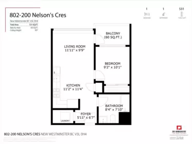 Garden / Landscaping Photo of 802 200 Nelson's Crescent, New Westminster, BC