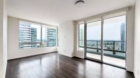 Living Room Photo of 1608 8189 Cambie Street, Vancouver, BC