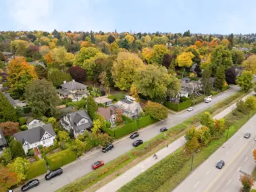 Aerial View of 2087 W 18th Avenue, Vancouver, BC