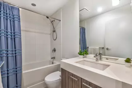 Powder Room Photo of 309 545 Foster Avenue, Coquitlam, BC