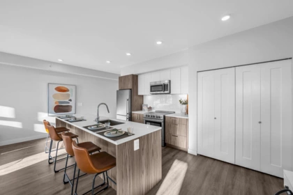 Kitchen Island Photo of 404 5535 Hastings Street, Burnaby, BC