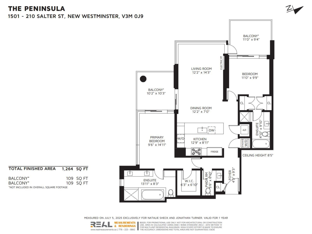 Exterior Rear Photo of 1501 210 Salter Street, New Westminster, BC