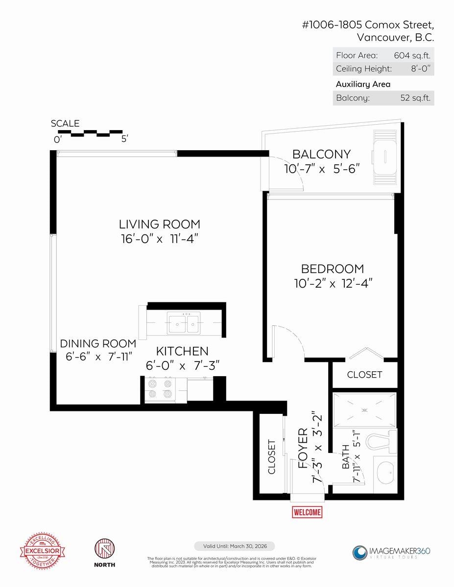 Outdoor Deck Photo of 1006 1850 Comox Street, Vancouver, BC