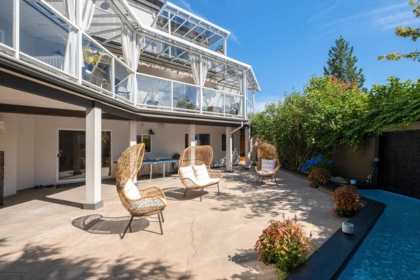 Aerial View of 588 Ioco Road, Port Moody, BC