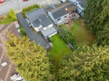 Aerial View of 15962 North Bluff Road, White Rock, BC