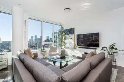 Living Room Photo of 2004 885 Cambie Street, Vancouver, BC