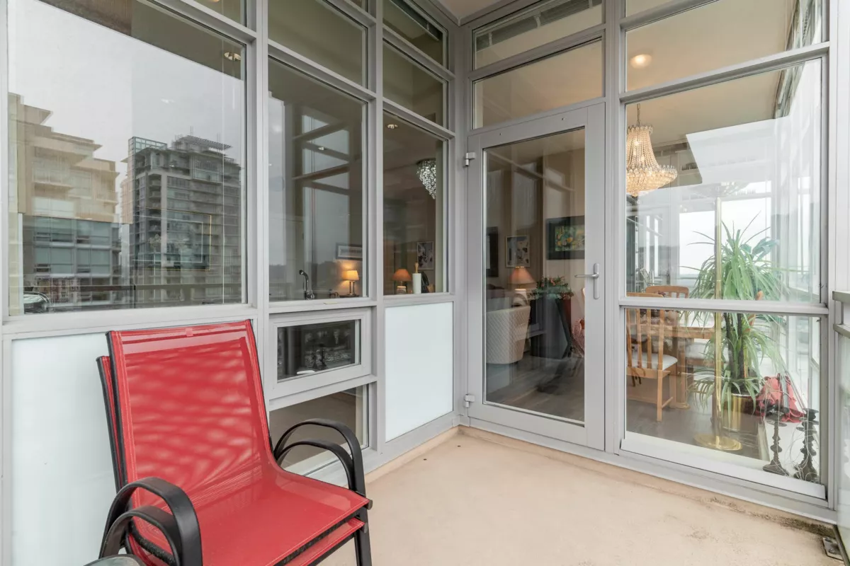 Outdoor Deck Photo of 3202 2978 Glen Drive, Coquitlam, BC