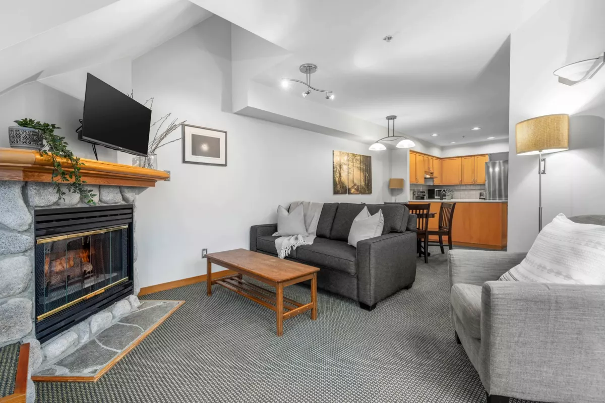 Family Room Photo of 217 2050 Lake Placid Road, Whistler, BC