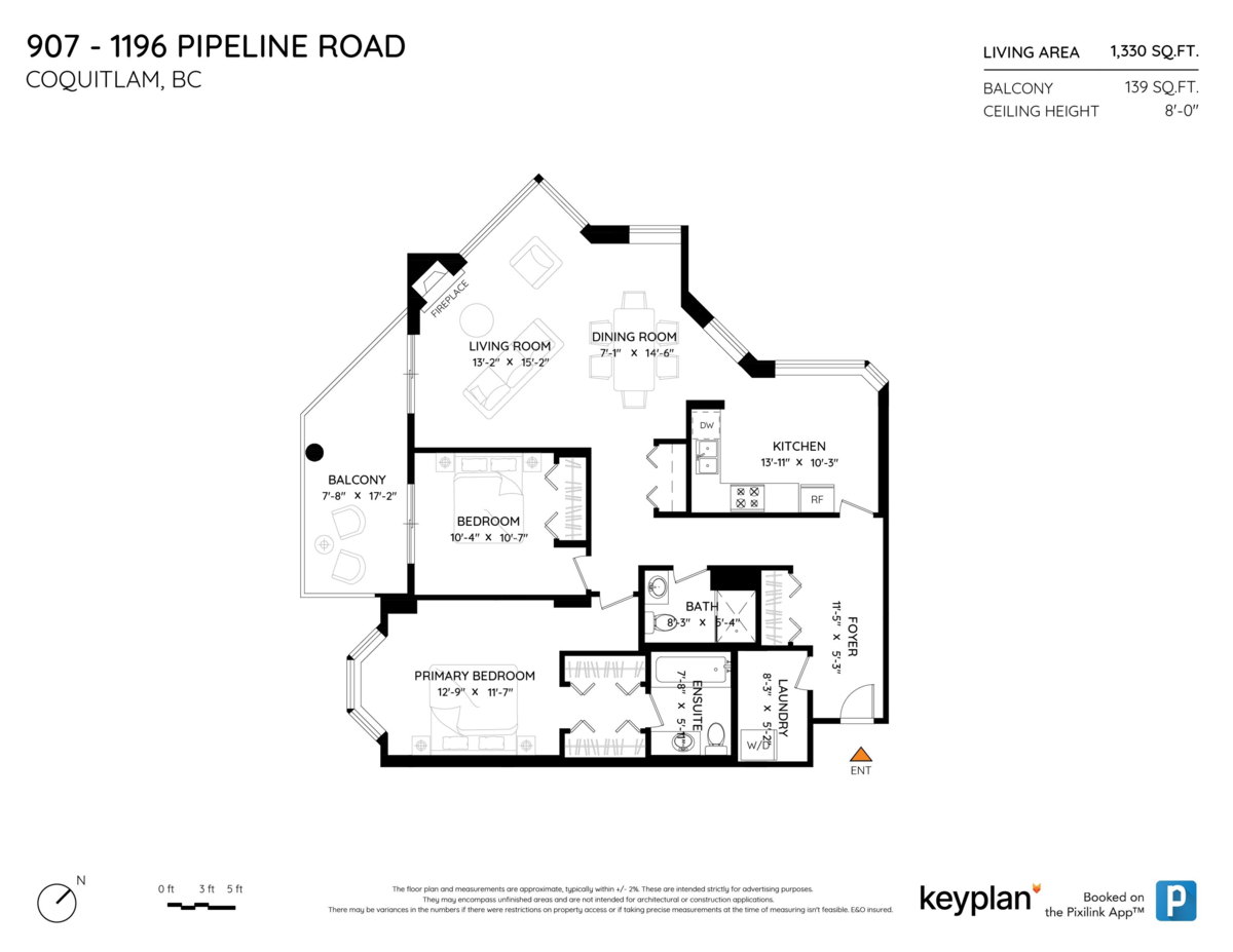 Backyard Photo of 907 1196 Pipeline Road, Coquitlam, BC
