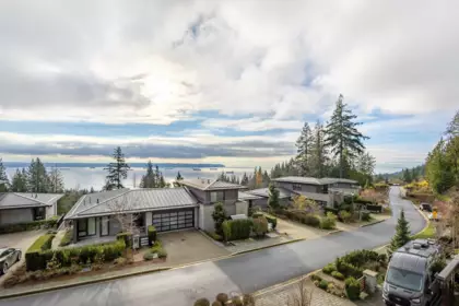 Aerial View of 2997 Burfield Place, West Vancouver, BC