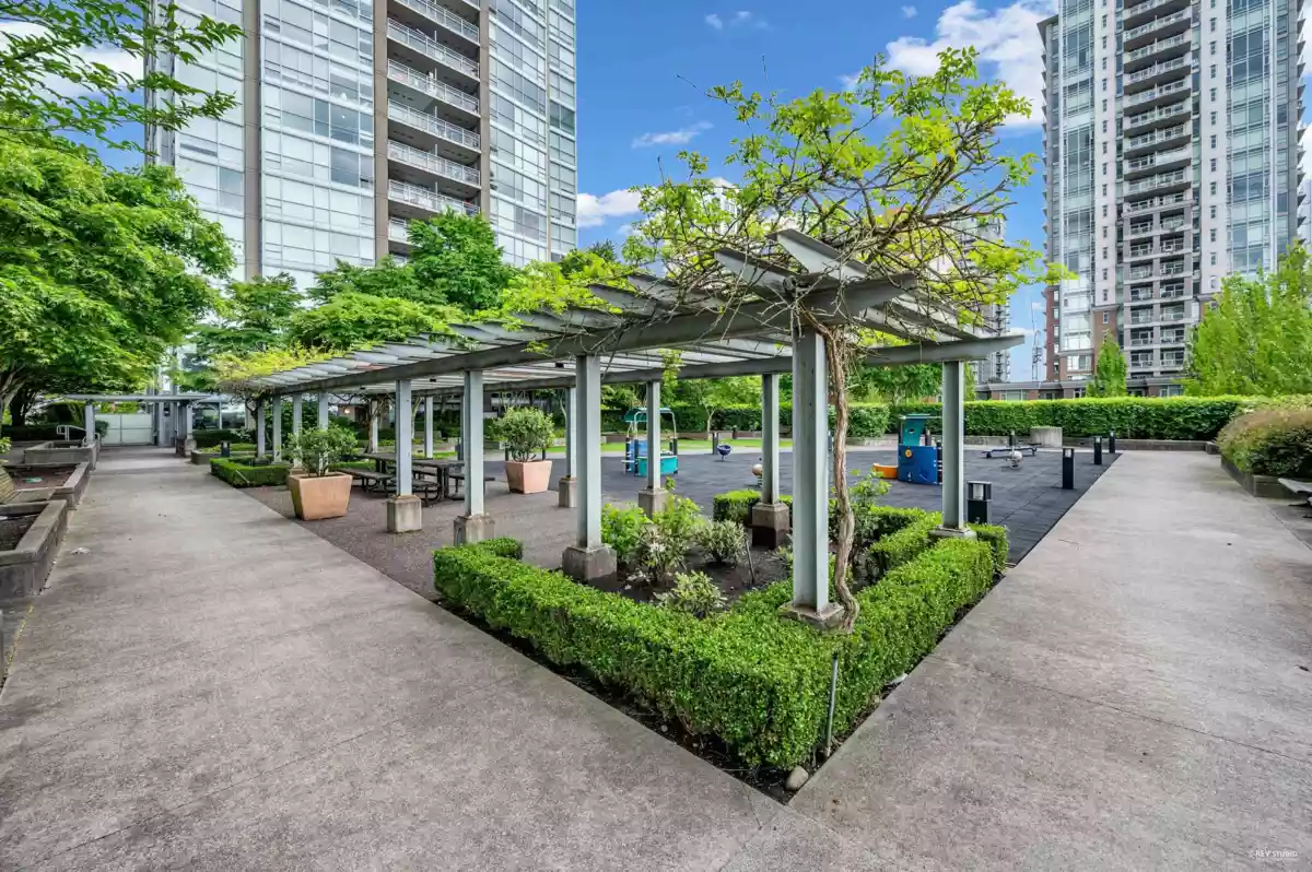 Aerial View of 705 2978 Glen Drive, Coquitlam, BC