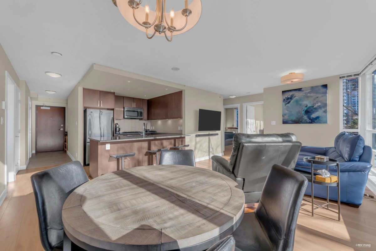 Living Room Photo of 705 2978 Glen Drive, Coquitlam, BC