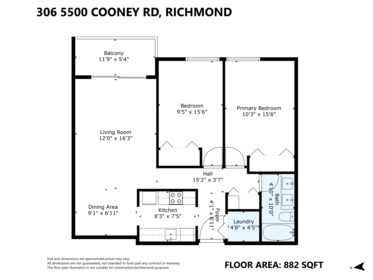 Office / Den Photo of 306 5500 Cooney Road, Richmond, BC