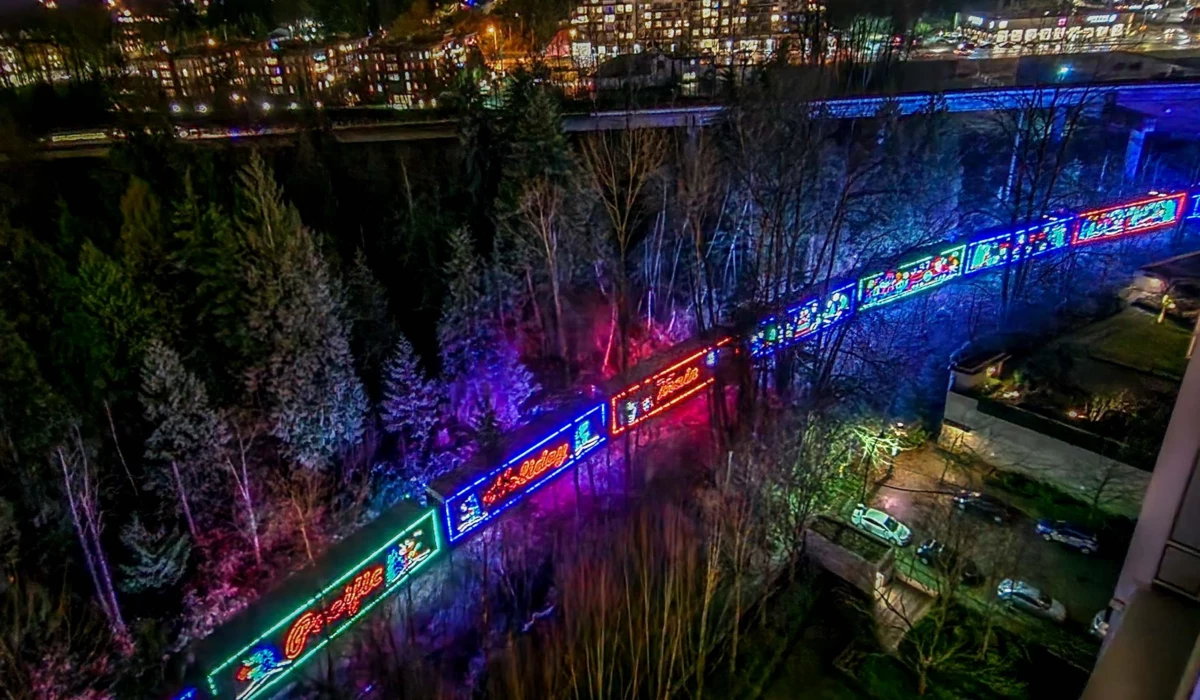 Aerial View of 2108 660 Nootka Way, Port Moody, BC