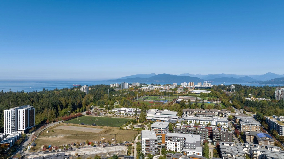 Aerial View of #410 3581 Ross Drive, Vancouver, BC