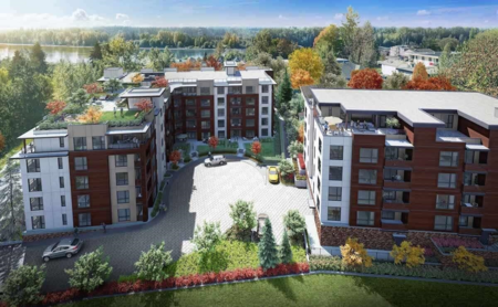 Front exterior of 203 11703 Fraser Street, Maple Ridge, BC