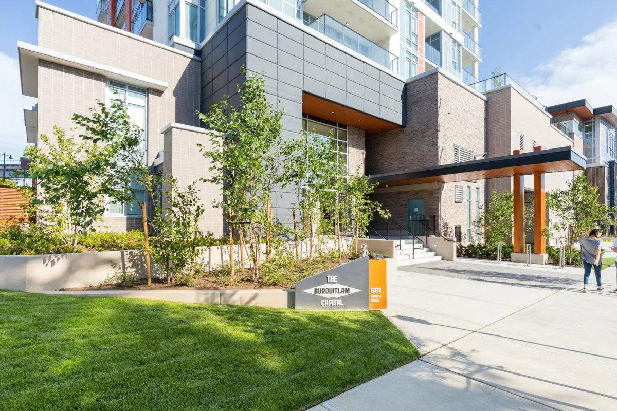 Living Room Photo of 208 691 North Road, Coquitlam, BC