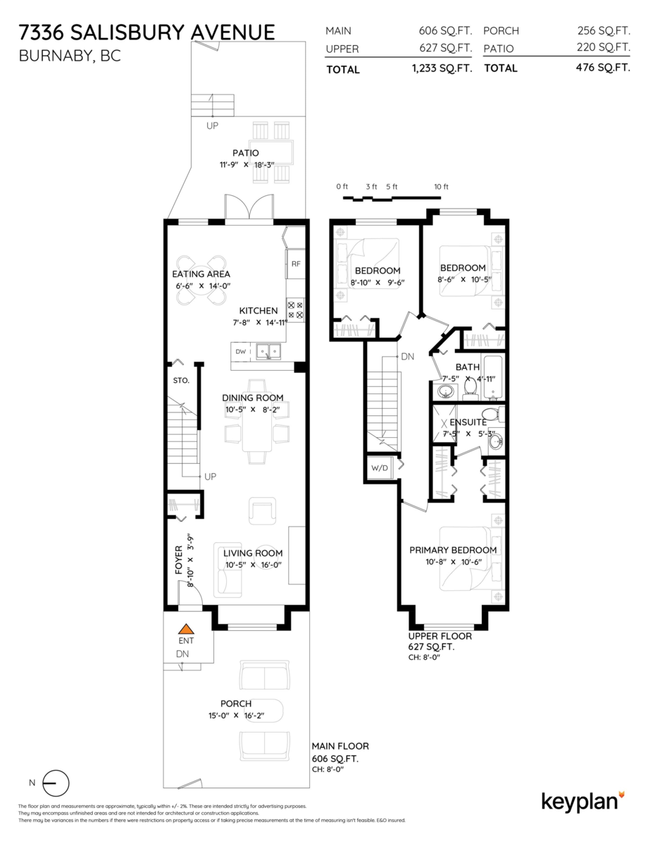 Exterior Rear Photo of 7336 Salisbury Avenue, Burnaby, BC